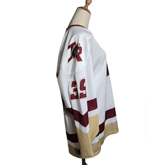 SP Flo Knit Thornton Academy Trojans 39 White and Maroon Hockey Jersey - Picture 5 of 5